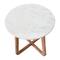 Hello Honey® Modern Bohemian Marble & Wood Round End Table